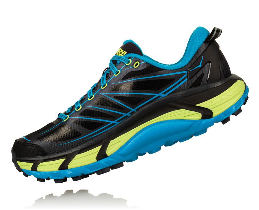 Hoka One One Trail Schoenen Heren - Mafate Speed 2 - Zwart/Blauw - XI5194382